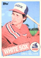 1985 Topps Baseball Cards      623     Greg Walker